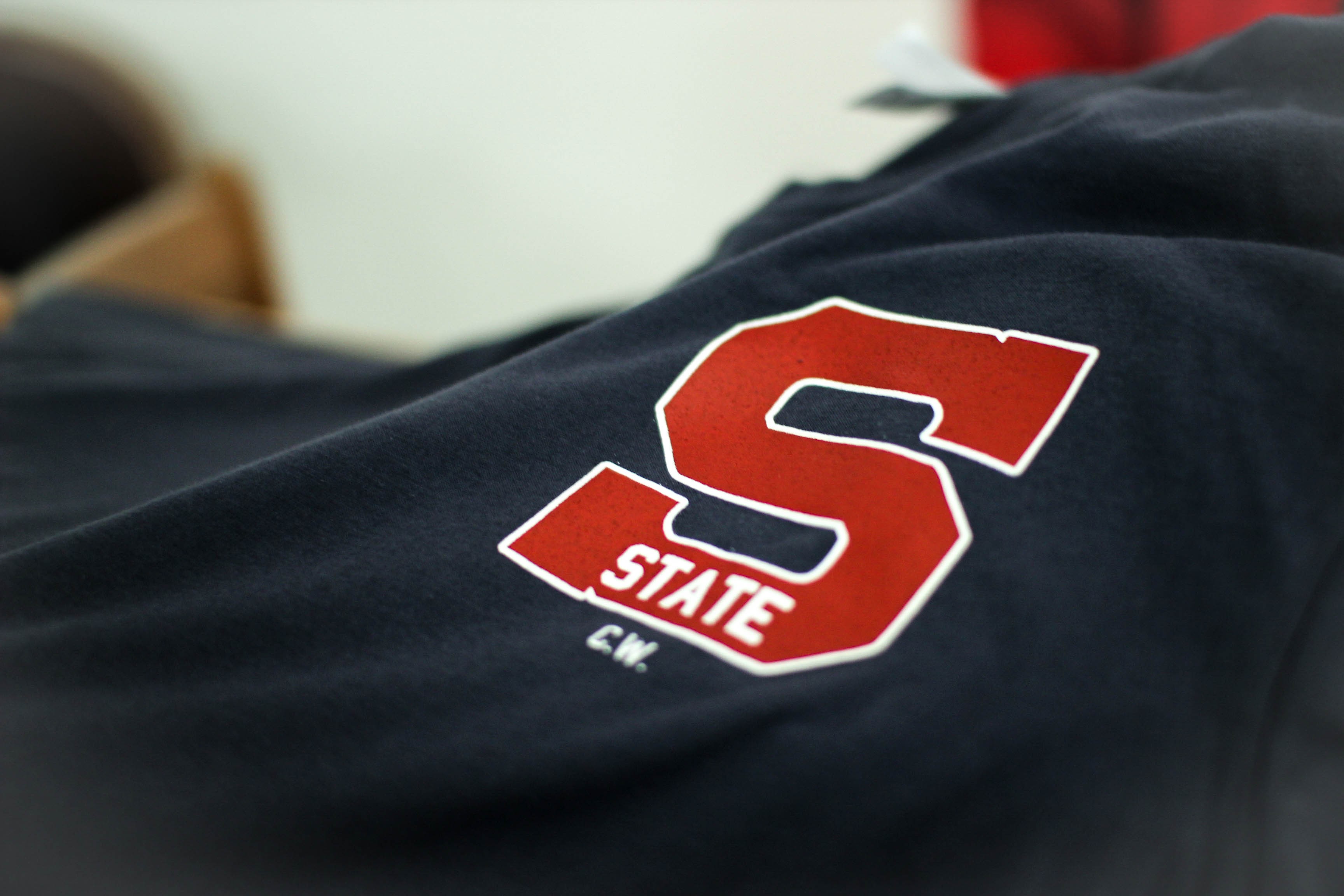 Close up of State Collegewear clothing
