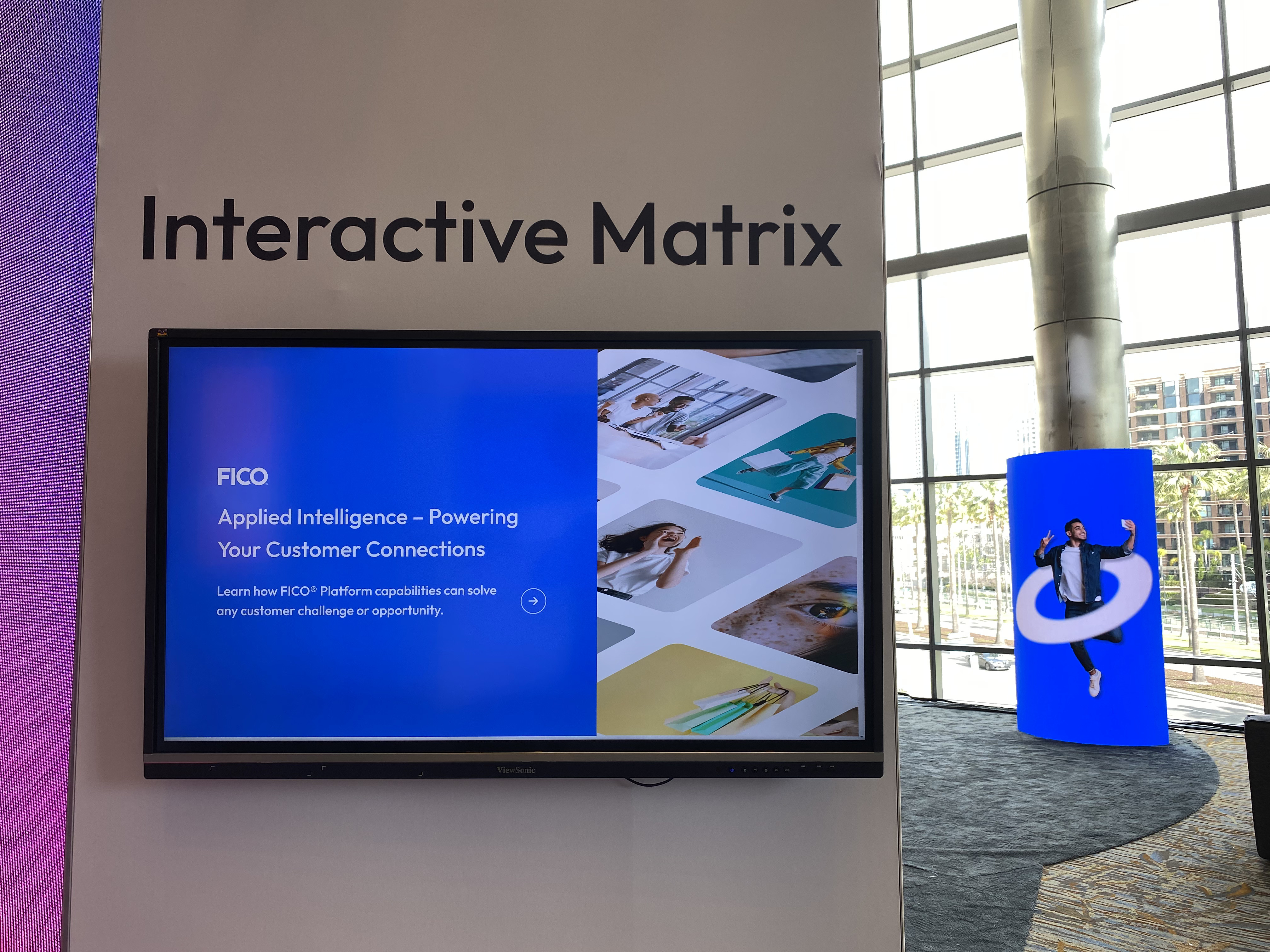 Photo of interactive experience on a screen