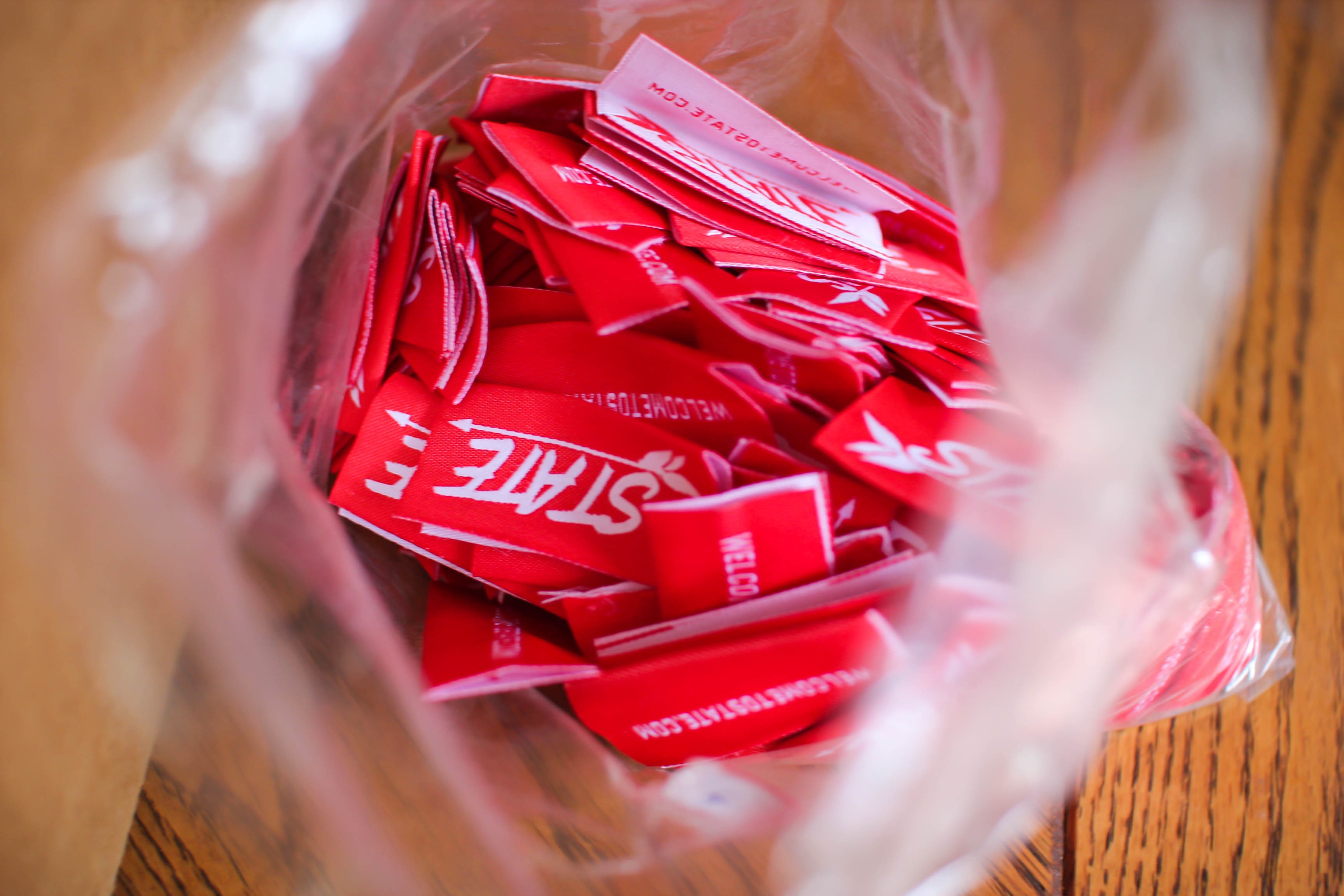 Close up of State Collegewear clothing