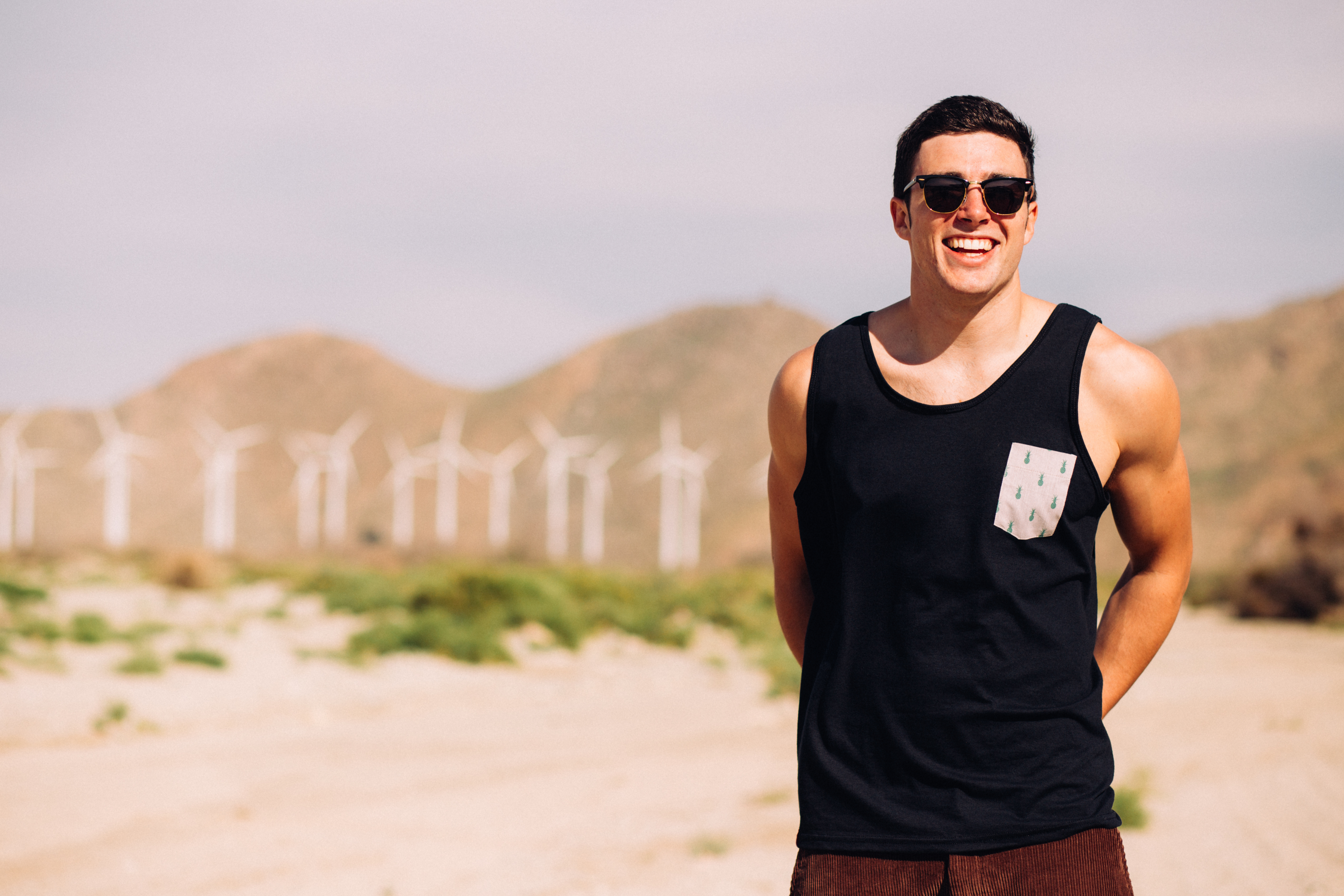 Young adult posing in State Collegewear clothing